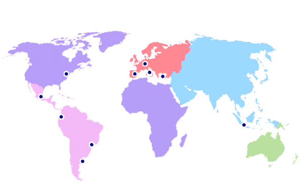 Mecoval distributors location map.